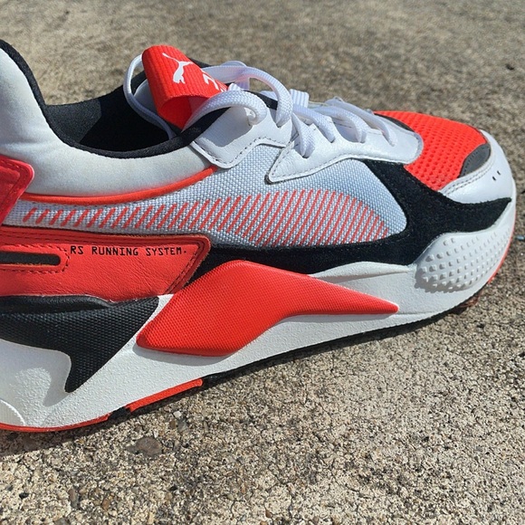 Puma RS-X Reinvention 'Red Blast' White Black Running System!!!! NO INSOLE - Picture 10 of 11